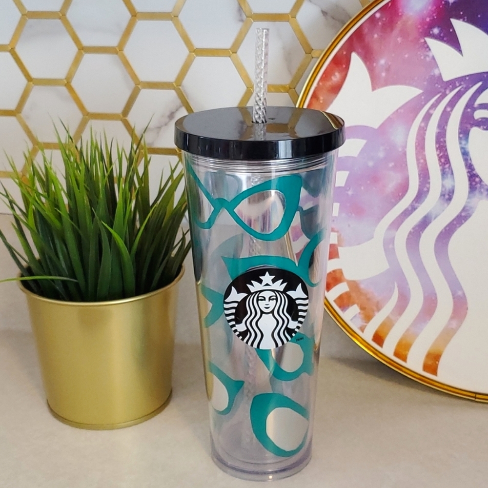Vintage Starbucks Cat Eye Sunglass Mirror Tumbler